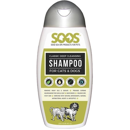 Sgs Instruments Soos Dead Sea Deep Cleansing Shampoo for Cats and Dogs - 250 ml. SO96269